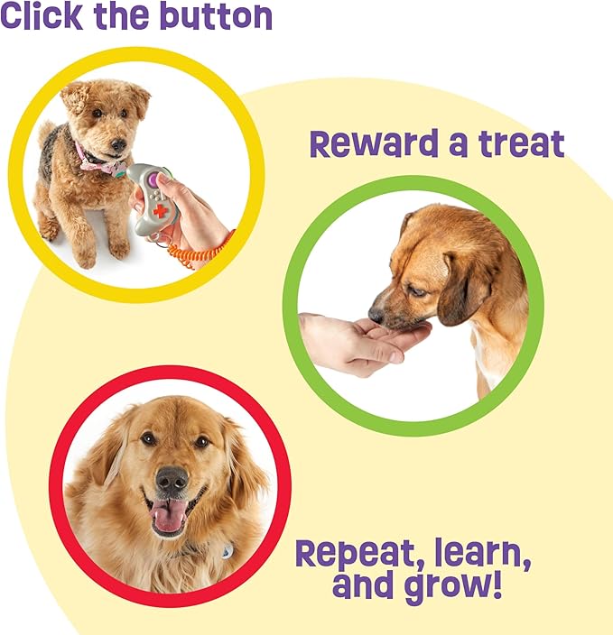 Brightkins Smarty Pooch Gamepad Training Clicker - Enrichment Dog Training Clickers, Gift for Puppies and for All Breeds