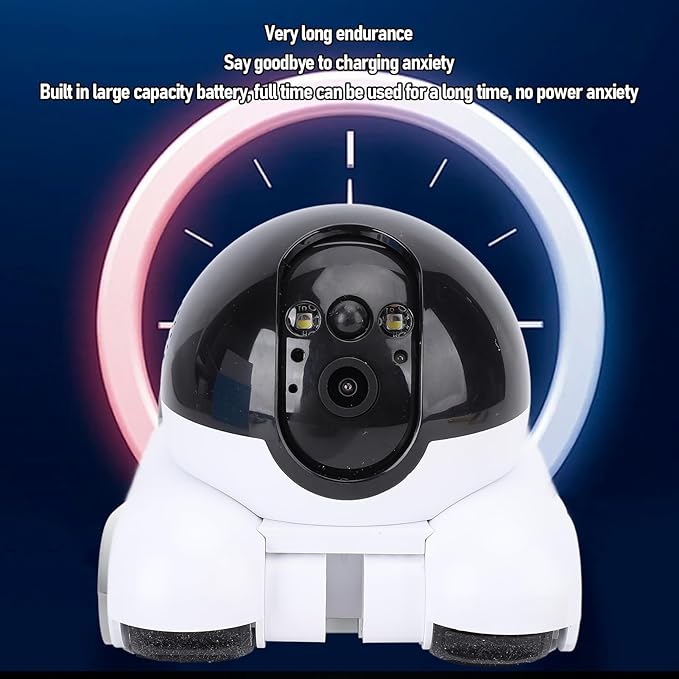 Ejoyous Pet Robot Camera, Double Lens 1080P Pictures Watching App, 5200mAh Battery Remote Control Wheels, Two Way Talk Interaction, One Click Feature, Supports 128G Storage Card