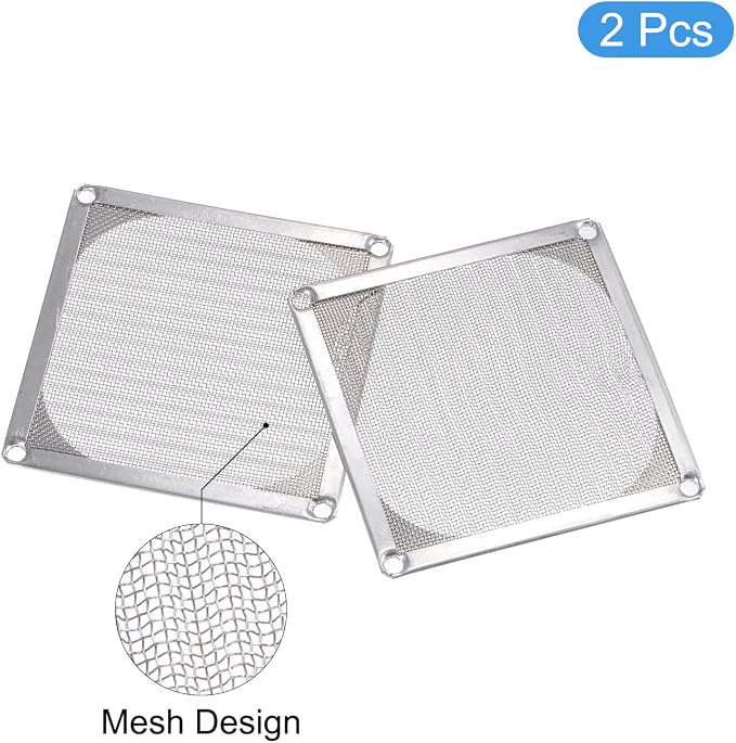 MECCANIXITY 80mm Computer Fan Filter Grills Stainless Steel Mesh Dustproof Case