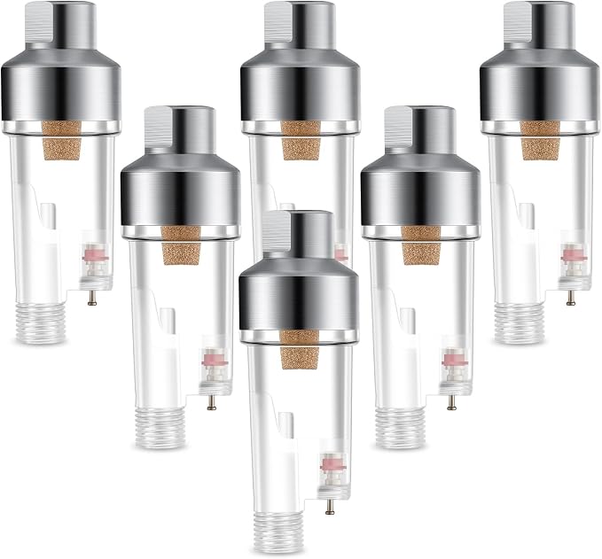 Honoson 6 Pcs 3 Pcs Airbrush in-line Water Trap Mini Air Filter Connect
