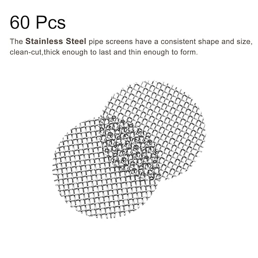 MECCANIXITY Pipe Screen Stainless Steel Screens, 3/8 Inch Diameter
