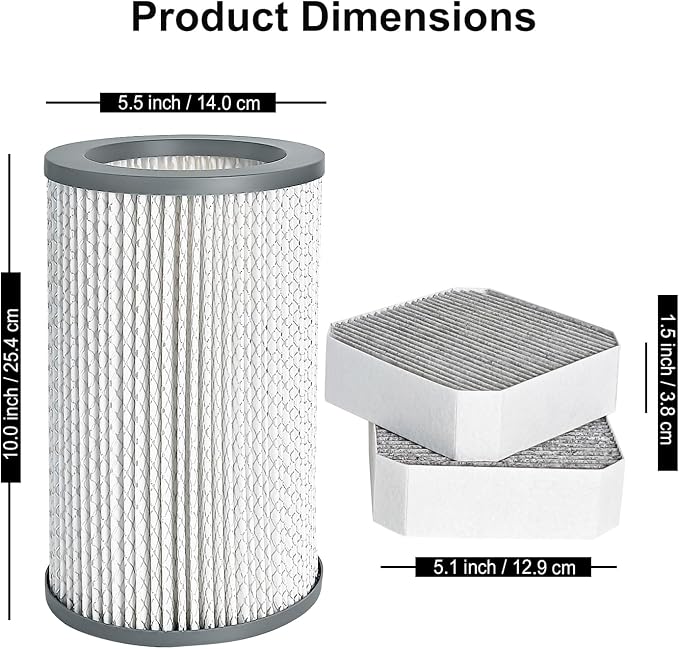 3 Pack Air Replacement Filters Set Compatible