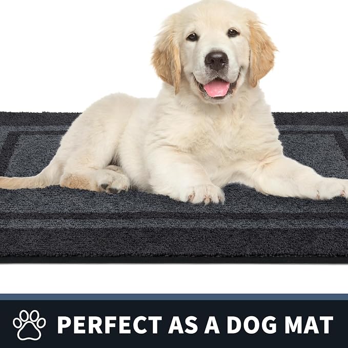 PURRUGS Dirt Trapping Door Mat 24" x 84", Non-Slip Machine Washable Entryway Rug