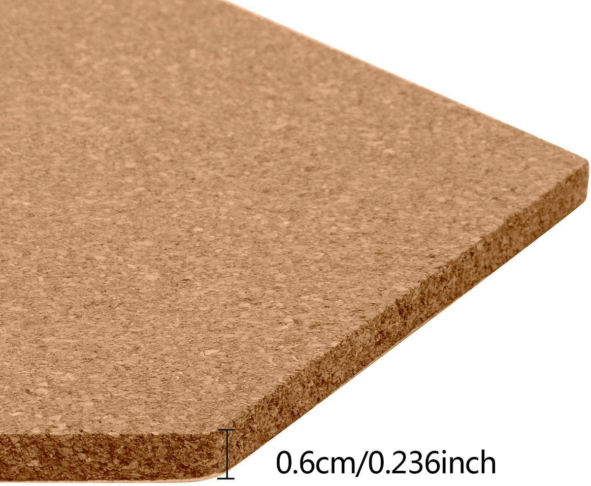 HBlife 10 Pack Hexagon Self-Adhesive Cork Board Tiles 12" X 10"