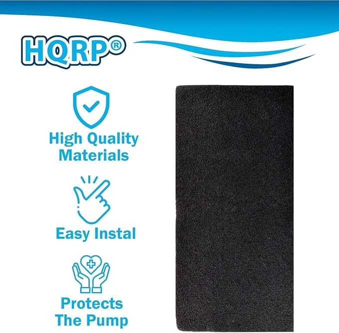HQRP 2-Pack Activated Carbon Filter 18x10