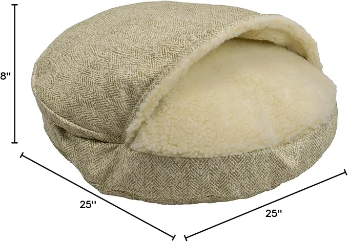 Snoozer Luxury Orthopedic Cozy Cave Pet Bed, Showdog Collection, Small - Palmer Dove