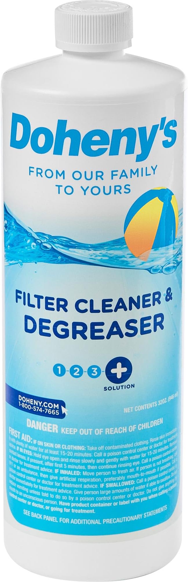Doheny's Pool Filter Cleaner Degreaser | 100% Professional-Grade | Prevents