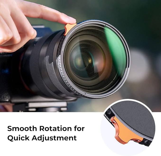 K&F CONCEPT 55mm Black Diffusion Mist 1/4 Effect & Variable ND2-400 Neutral