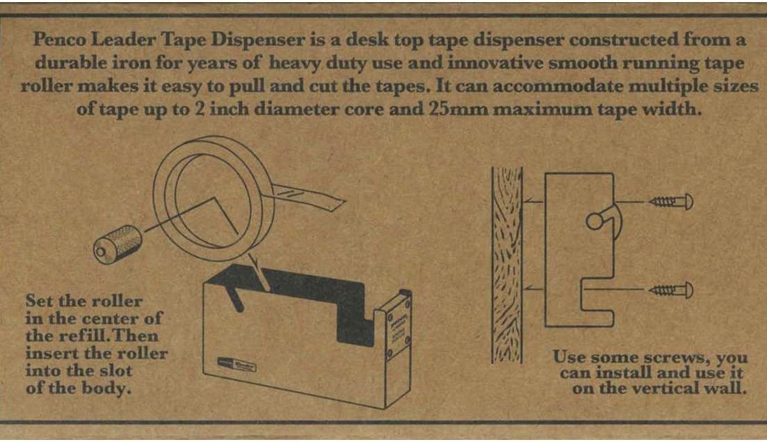 HIGHTIDE Penco Tape Dispenser: 0.98 in. width (Red)