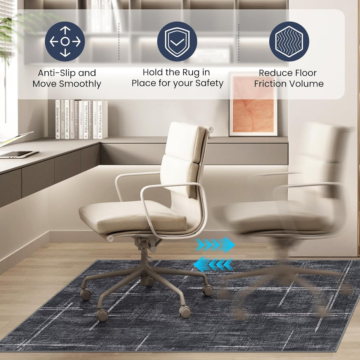 Office Chair Mat for Hardwood Floor&Tile Floor,36"X 48"