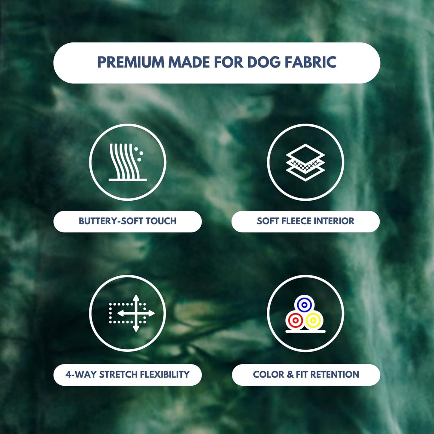 Spark Paws Dog Hoodie – Premium Dog Sweater for Small, Medium, and Large Dogs | Warm Outfits for French Bulldogs, Pitbull, Puppy, Winter Jacket Alternative - Green Skydye, 4XL