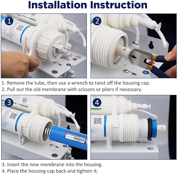 Membrane Solutions 75 GPD RO Membrane, Reverse Osmosis Membrane, RO Membrane