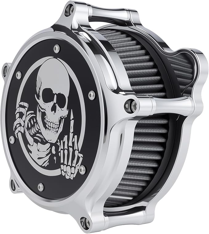 Motorcycle Air Filter Skull Style Air Cleaner
