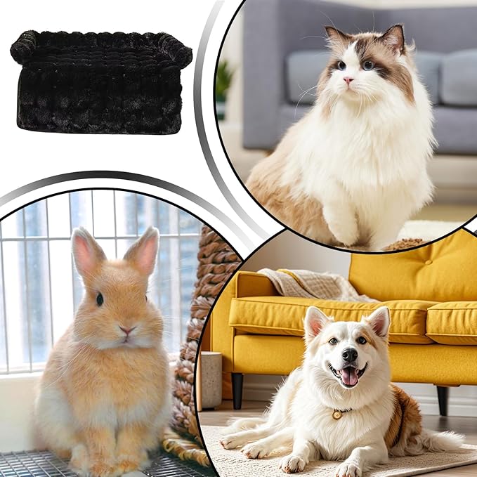 Dog Bed for Couch, Furniture Protector Raised Edge with Padding, Calming Plush Dog Bed with Soft Support, Home Kitchen Living Room, Nursery Apartment Daily Rest 29.53x29.53x3.94 inches