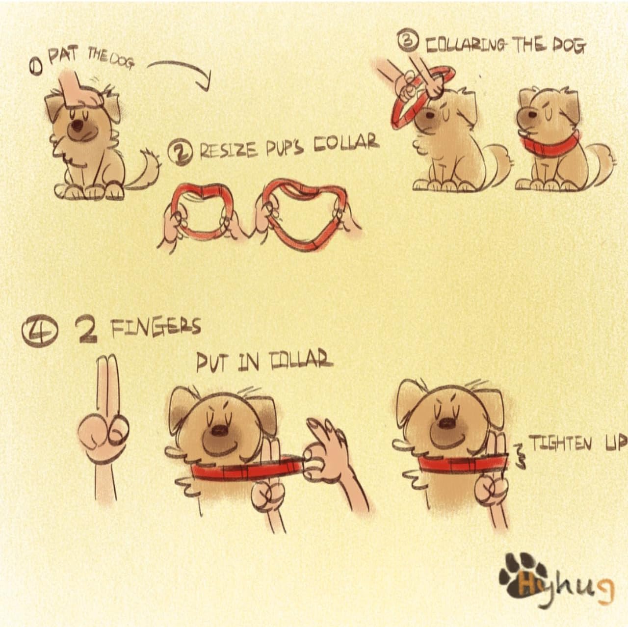 Hyhug Martingale Dog Collar Without Buckle: Escape Proof, No Slip Heavy Duty Nylon, Colorfast and Adjustable Pet Supplies for Medium Breeds (Medium,Bright Blue)