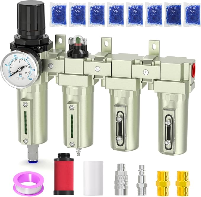Industrial Grade 4-Stage Air Drying System, 3/4" NPT