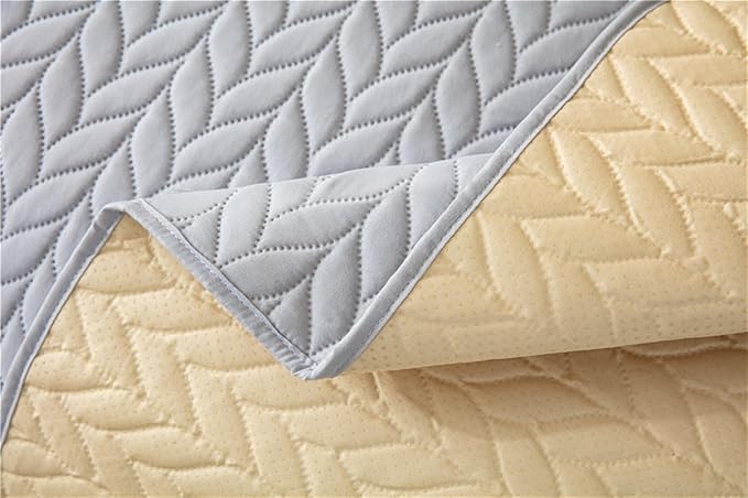 GIBZ Waterproof Dog Bed Cover Anti Slip Pet Furniture Protector Washable Blanket Large Soft Quilted Mat, Coffee, 220x210cm