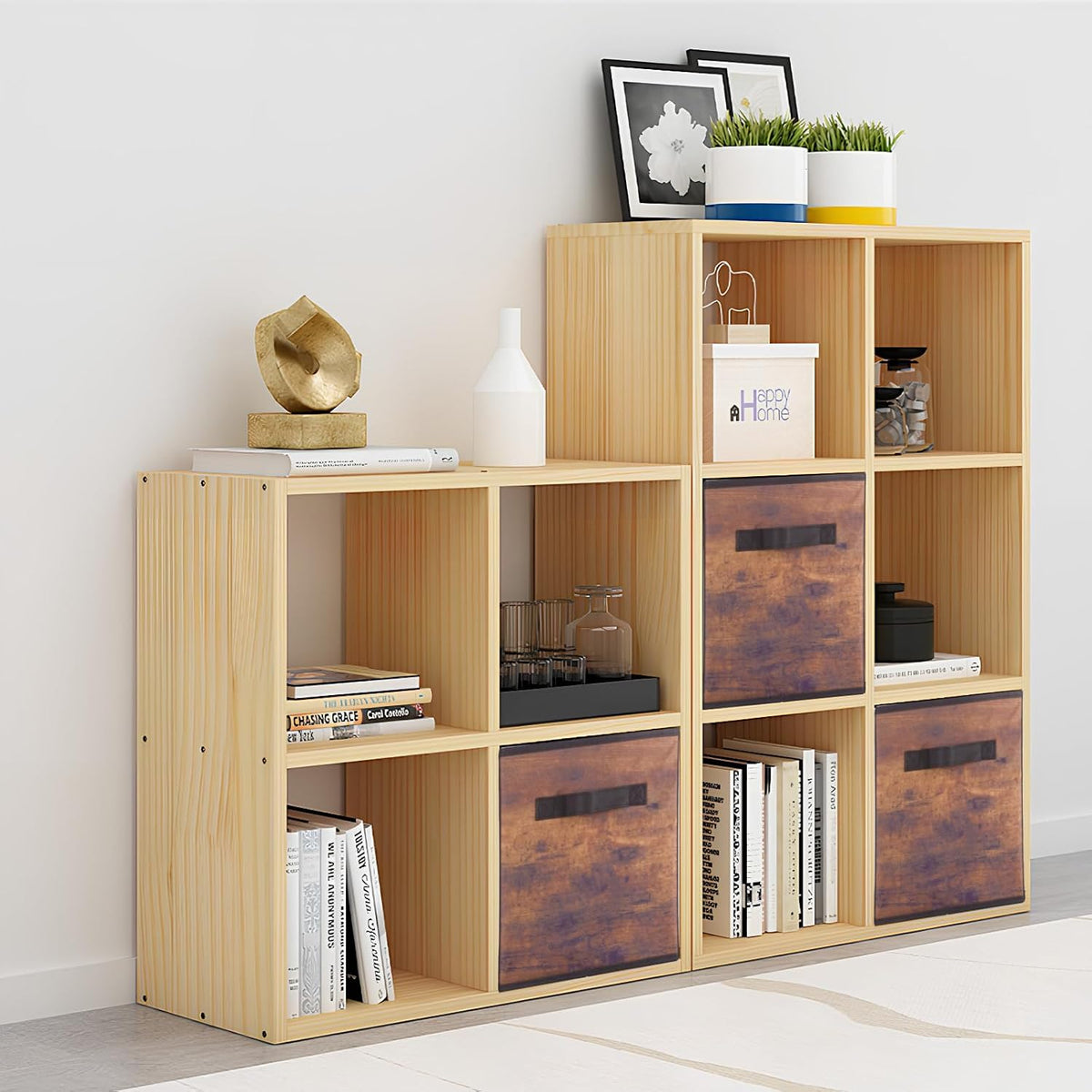 ShellKingdom Storage Bins, Foldable Fabric Storage Cubes And Cloth Storage