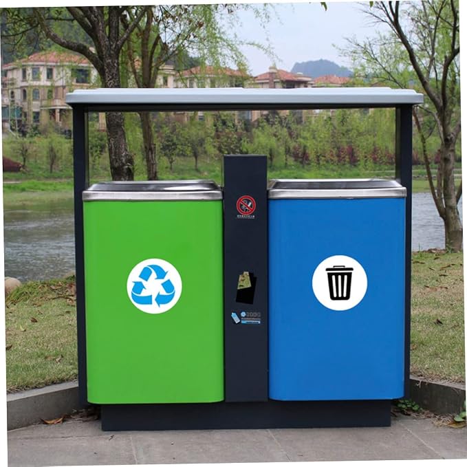 DECHOUS 1set Self-Adhesive Garbage Sorting Label Stickers of Waste Container