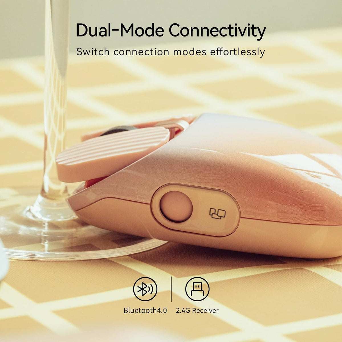 LOFREE Wavy Chips Dual-Mode Wireless Mouse - Sugar Color 70s