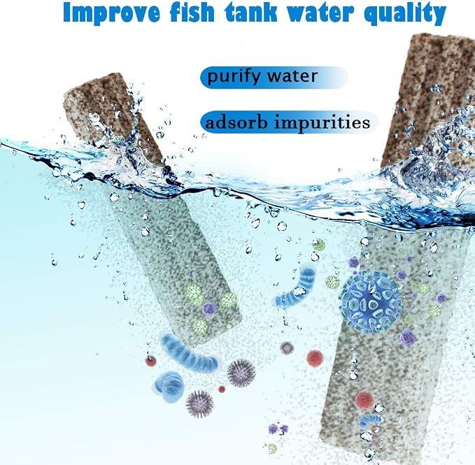 PINVNBY 20 Pcs 6.2-Inch Large Aquarium Filter Media Fish Tank Ceramic Media
