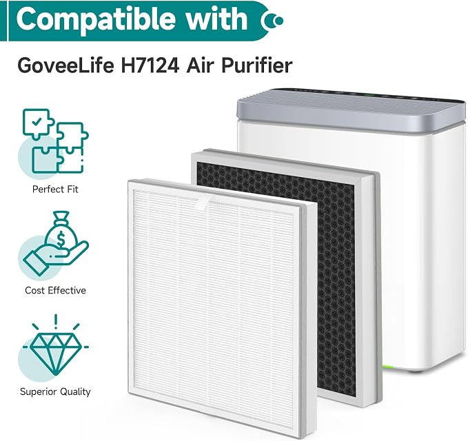 2 Packs H7124 Replacement Filter