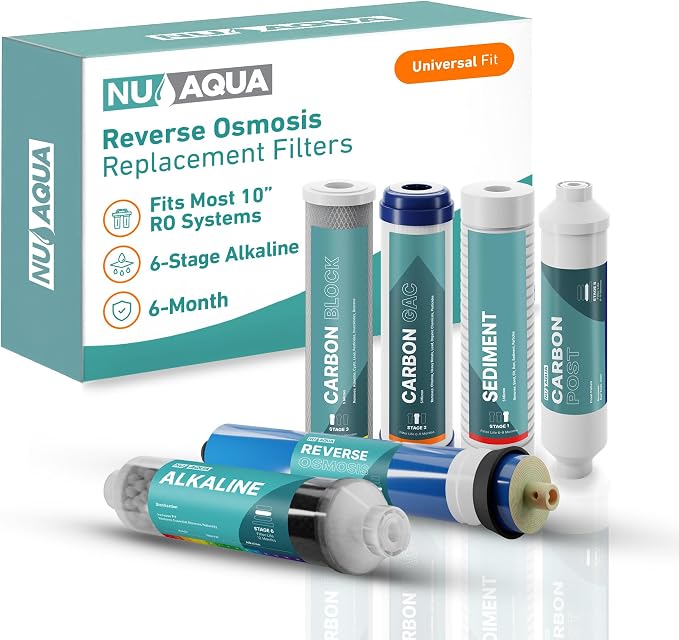 NU Aqua Reverse Osmosis Water Filter System Replacement Set