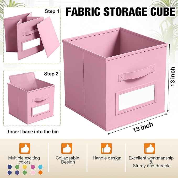 10 Pcs Fabric Storage Cubes