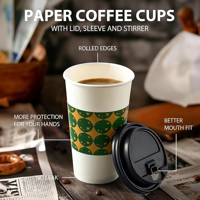 Tamone 48 PACK 16OZ Disposable Coffee Cups