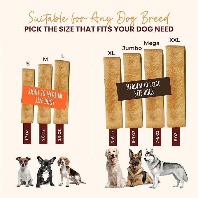 Authentic Himalayan Yak Cheese for Dogs - Medium (Pack of 10) - Sourced from Pristine Himalayan Foothill, Rawhide-Free, NO preservatives