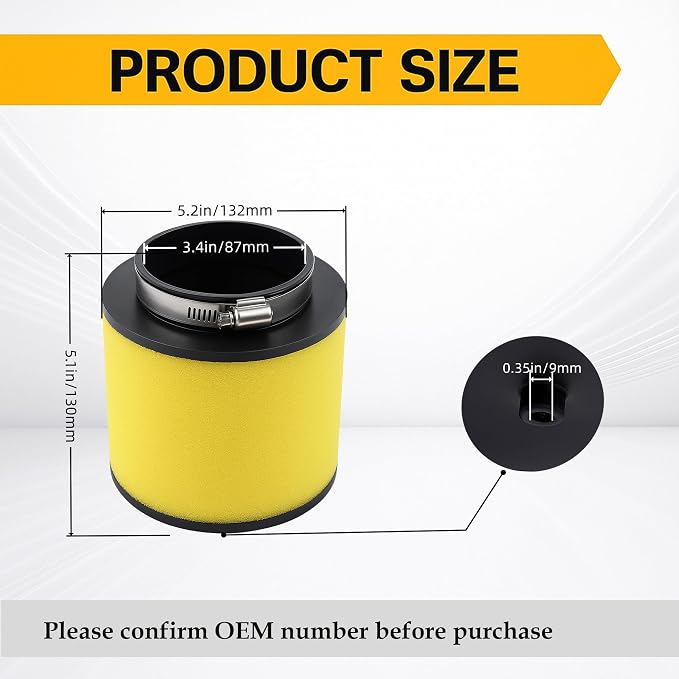 17254-HP0-A00 Air Filter Air Cleaner Suitable