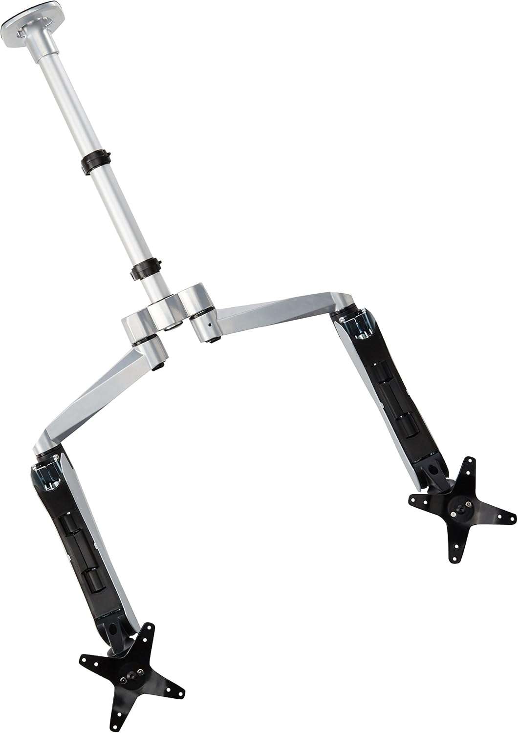 Expandable Dual Monitor Desk Mount Spring Arm Quick Connect with Clamp Base (DM-CDSA5-C) 24" - 29.9"