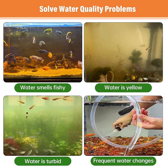 hygger Aquarium Activated Carbon, Premium Natural Coconut Shell Activated