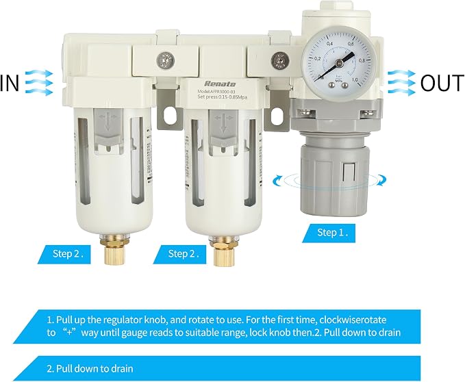 3/8" NPT Three Stage Air Drying System