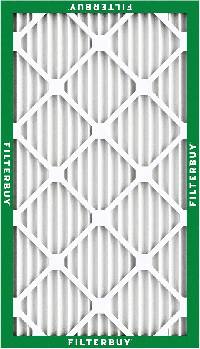 Filterbuy 13.5x29.5x1 Air Filter MERV 8 Essential Dust & Allergy Defense