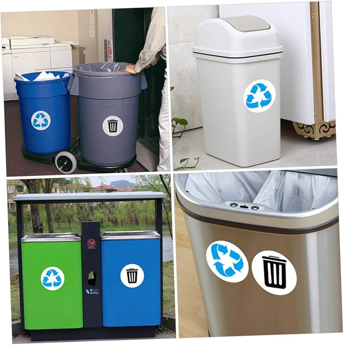 DECHOUS 1set Self-Adhesive Garbage Sorting Label Stickers of Waste Container