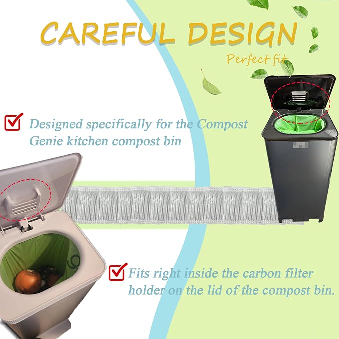 Compost Bin Deodorizers Carbon Filters Compatible
