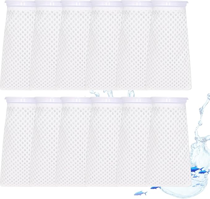 12 Pack 4 Inch Filter Sock, 150 Micron, Ring Honeycomb Filter Socks, Filter