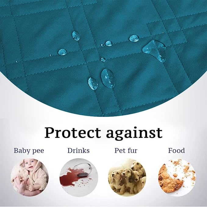 Waterproof Dog Bed Covers for Couch Protection, Water-Resistant Soft Dog Pet Blanket Anti-Slip Dog Blanket for Bed, for Furniture Bed Couch Sofa (Deep Blue,30x70inch)
