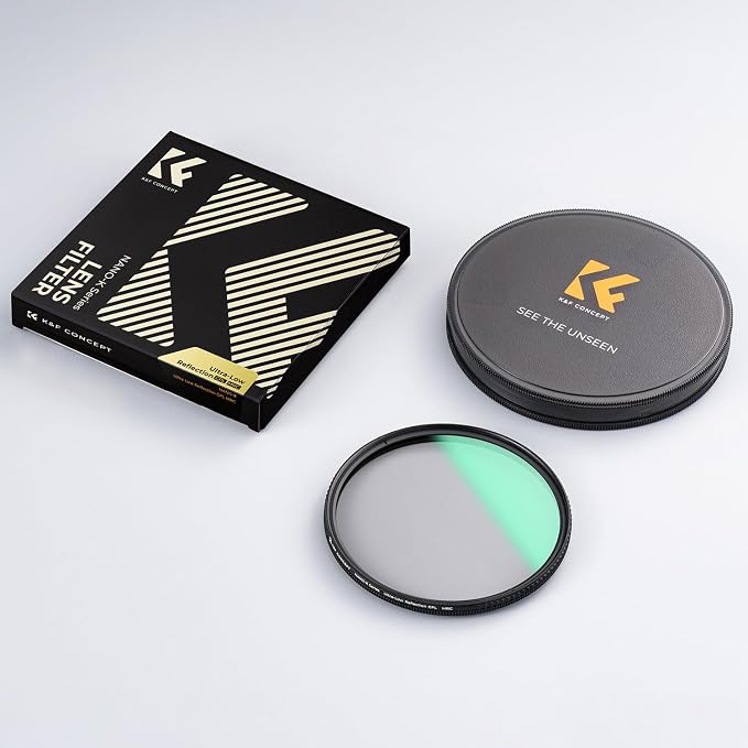 K&F CONCEPT 72mm Ultra-Low Reflectivity Polarizers Filter, 28 Multi-Layer