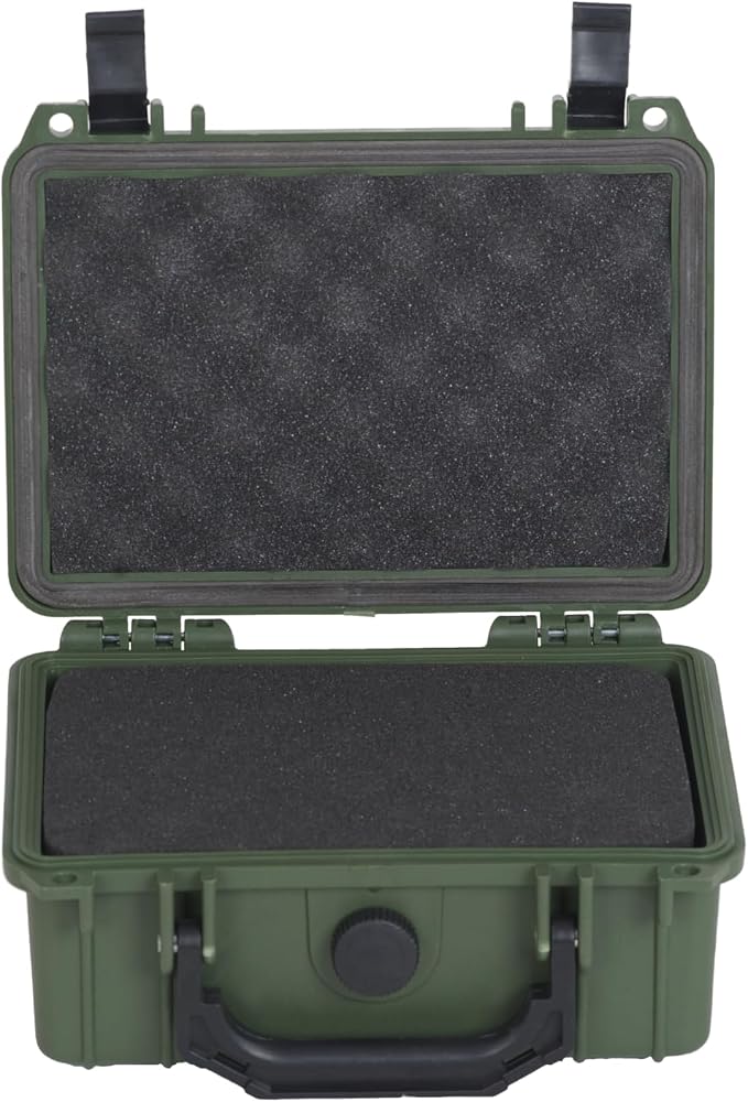 MEIJIA IP67 waterproof hard compact case, Customizable Fit Foam, 8.12”x6.56”x