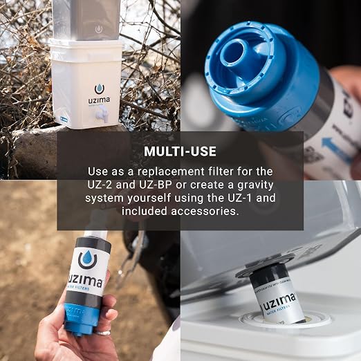 Uzima UZ-1 Water Filter Cartridge Replacement | Gravity Water Filter