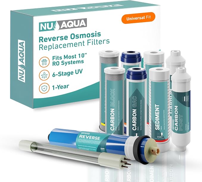 NU Aqua Reverse Osmosis Water Filter System Replacement Set