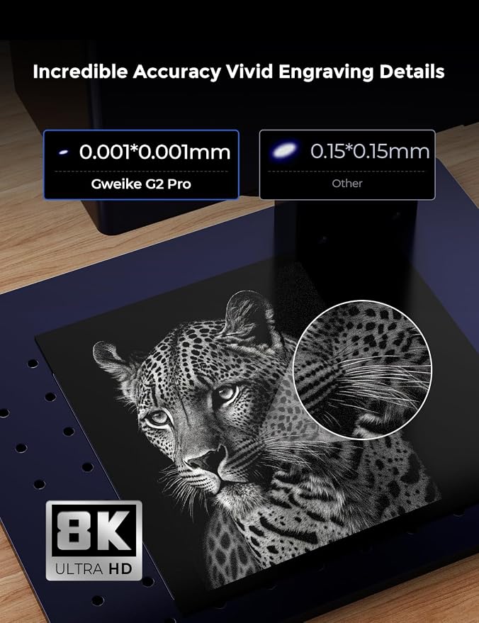 GWEIKE G2 Pro 30W Fiber Laser Engraver, 15000mm/s Fast Laser Engraver Machine