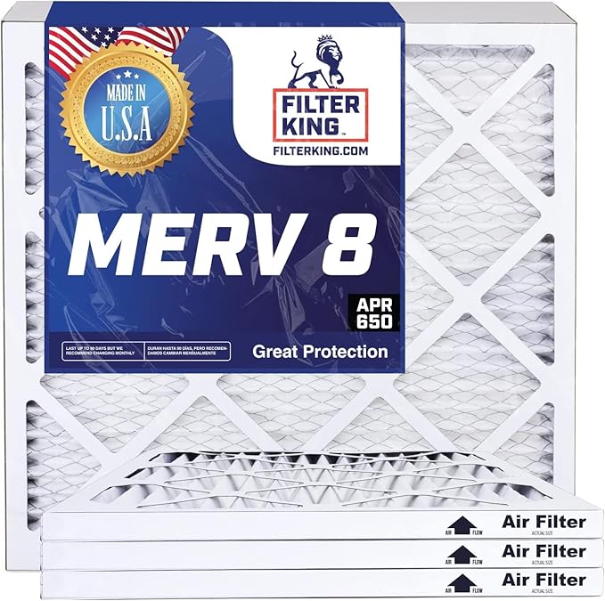 Filter King 20x40x4 Air Filter | 4-PACK | MERV 8 HVAC Pleated A/C Furnace