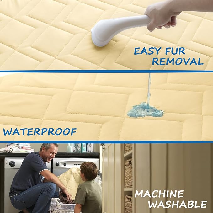 Bed Cover for Dogs Washable, Waterproof Dog Couch Cover Pet Blanket Sofa Pet Bed Mat, Waterproof Dog Blanket, (86 x 82 Inch)