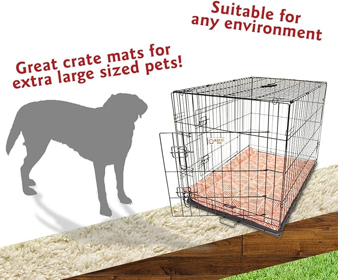 48" Charlie Salmon Orange Crate Dog Bed Mat By Majestic Pet Products
