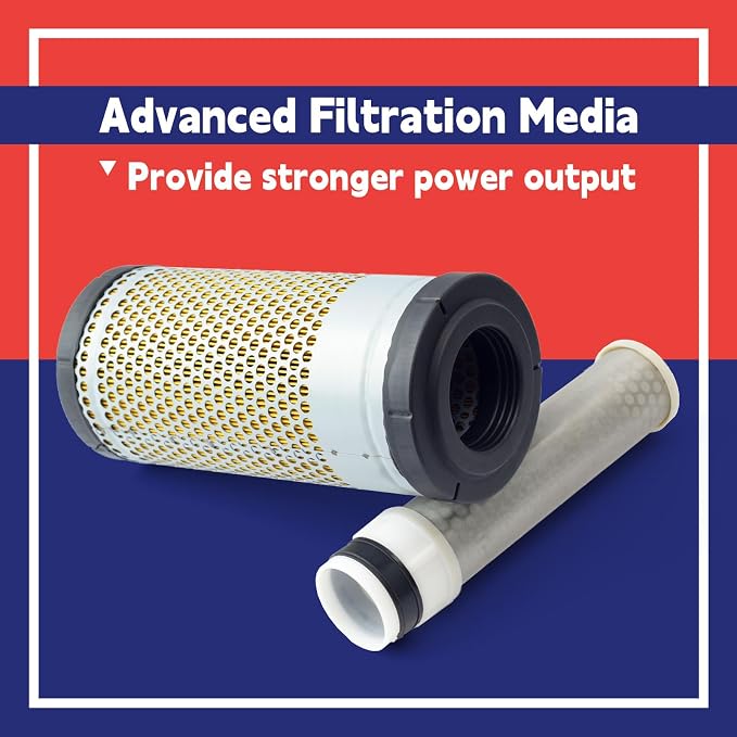 10400511200 19690531100 Inner and Outer Air Filter Element Combo Replacement