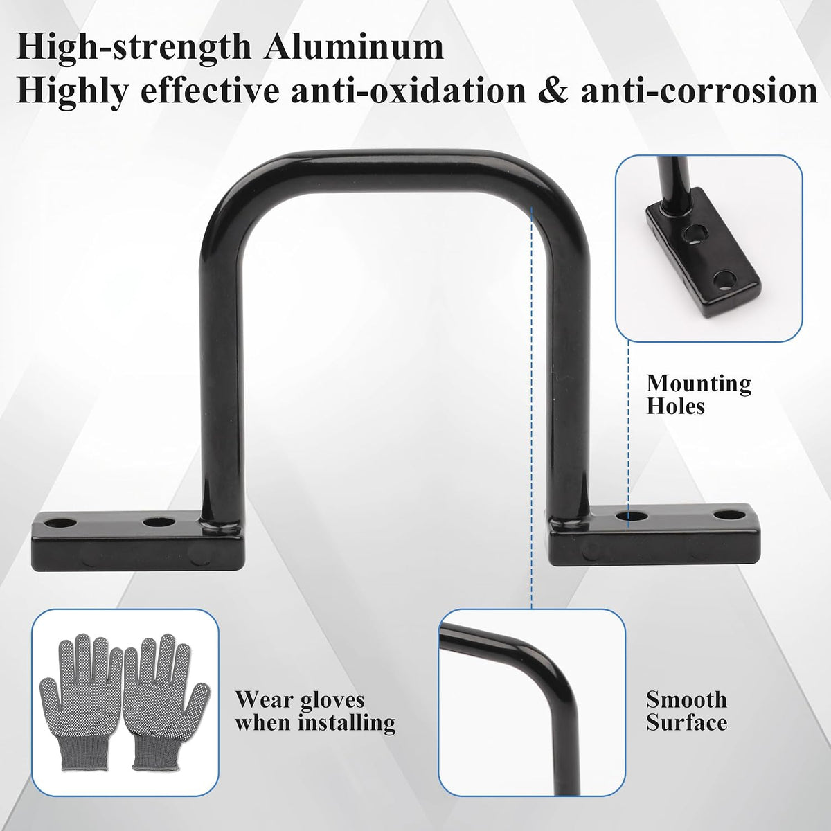 2" Aluminum Cable Management D Ring 24 Pack Cable Organizer Black