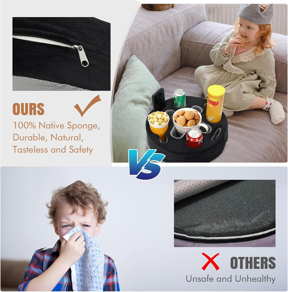 INNO STAGE Couch Cup Holder Pillow Sofa Caddy Buddy
